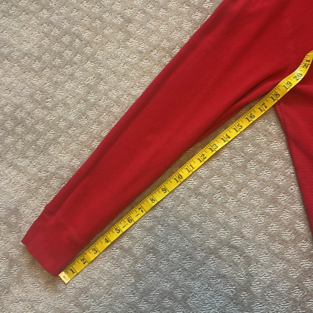 Men's Polo Ralph Lauren Red Thermal Waffle Knit Red Longsleeve Shirt